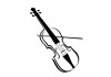 Sticker musique violon