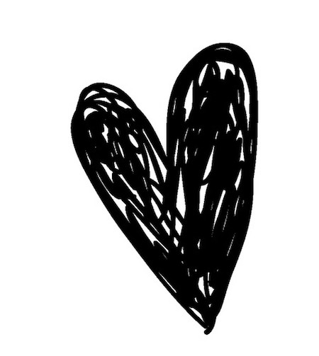 Télécharger Autocollant en forme de coeur souriant sur cadre noir PNG En  Ligne - Creative Fabrica