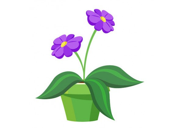 Stickers fleurs violettes printanières – Stickers STICKERS NATURE Fleurs -  Ambiance-sticker