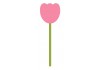 Sticker fleur tulipe rose