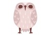 Sticker Hibou pastel