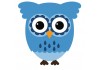 Sticker Hibou aposer sur arbre