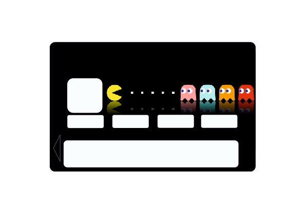 Sticker carte bancaire Pac Man